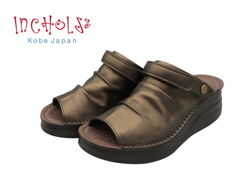 オープントゥくしゅくしゅ2WAYサボ風サンダル☆メタリックバージョン