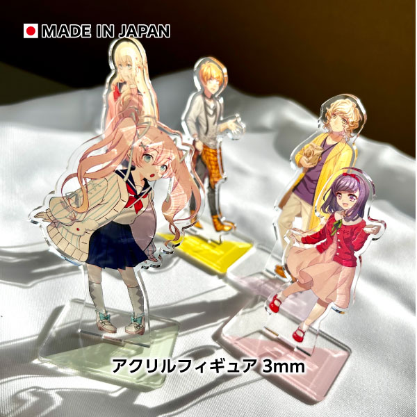 アクリルフィギュア3mm厚 フルカラー印刷｜プリントショップ一作屋