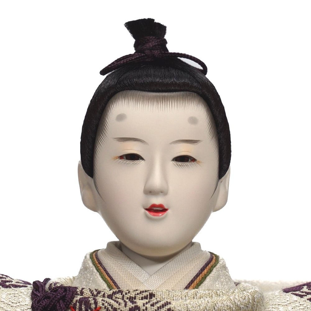雛人形】京十番 有職(白・紫) 親王飾り | 望月龍翠作 ｜雛人形・五月