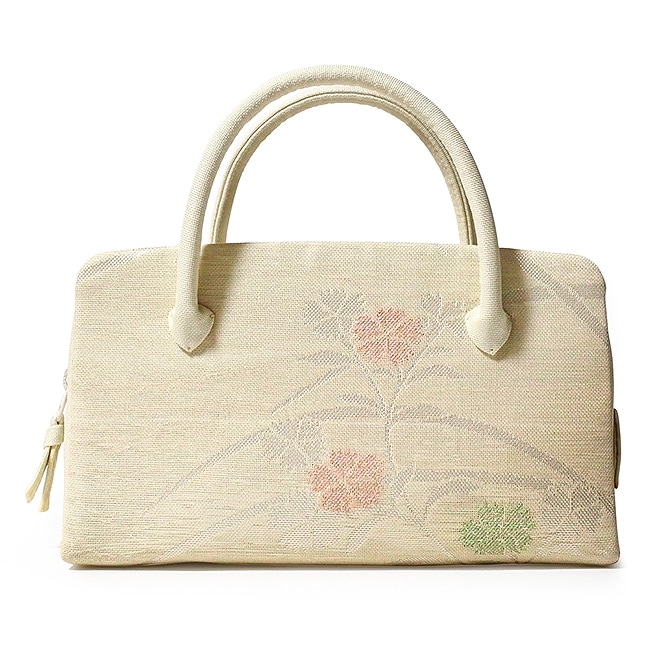 夏の葵バッグ「名物撫子花文」｜和装バッグ 着物用バッグ