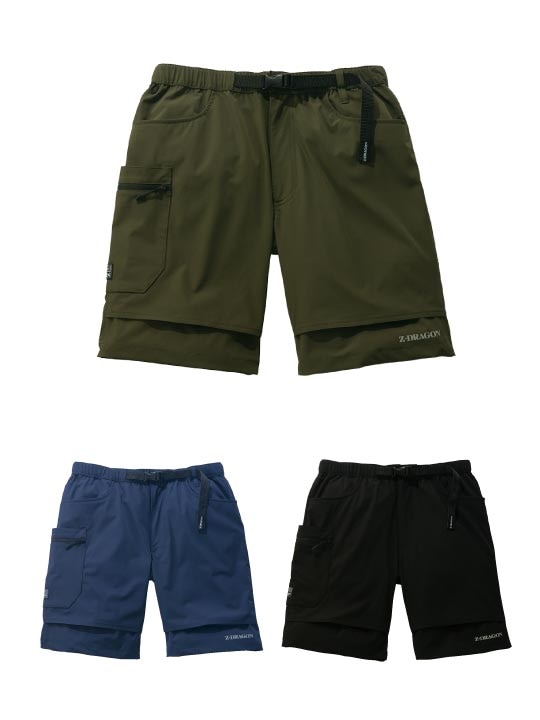 Z-DRAGON】 75162 ストレッチショートパンツ[春夏]通販ページ│自重堂