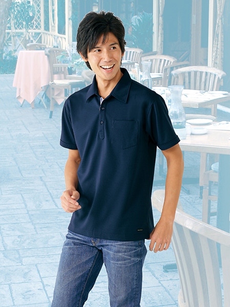 個別ポロシャツ チュウ 直筆 XA5222T クロップド丈 ピケポロシャツ