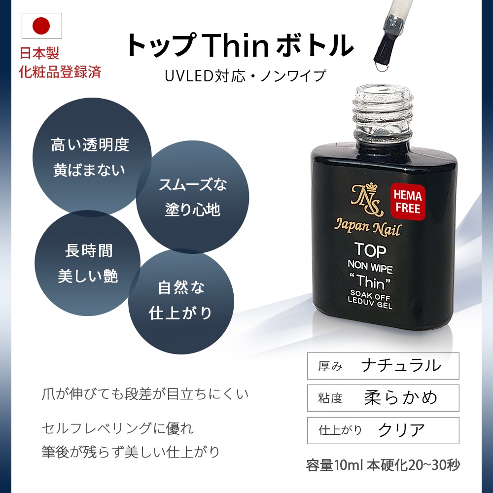 日本製HEMAフリーも選べる！ベースジェル トップジェル 安心の日本製