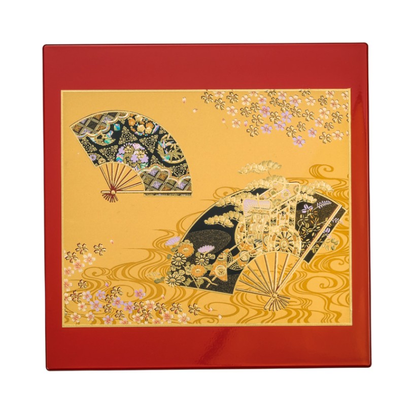 山中漆器 漆芸HGマウスパッド 京雅（R） 飾り立て付き | マウスパッド