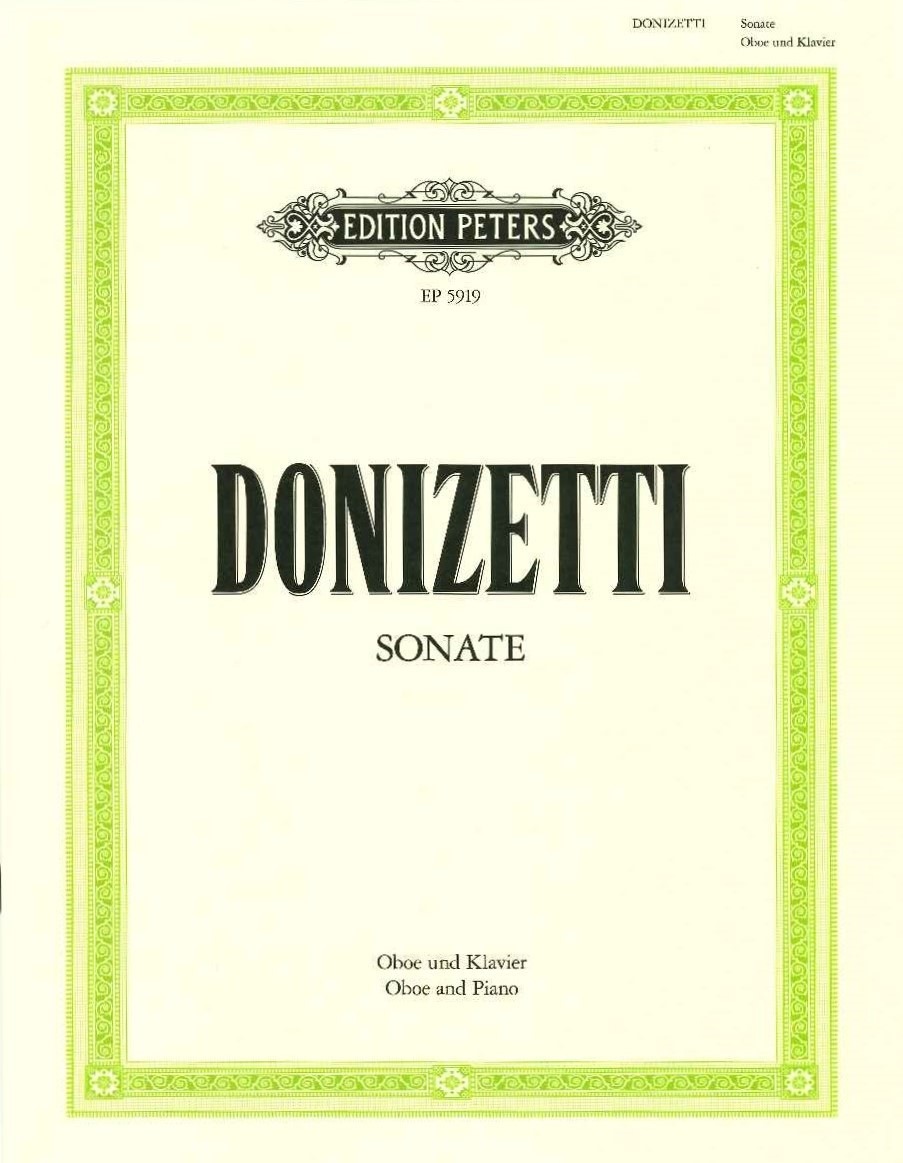 ドニゼッティ：ソナタ | 楽譜 / 教則本,オーボエ | JDRオンラインショップ