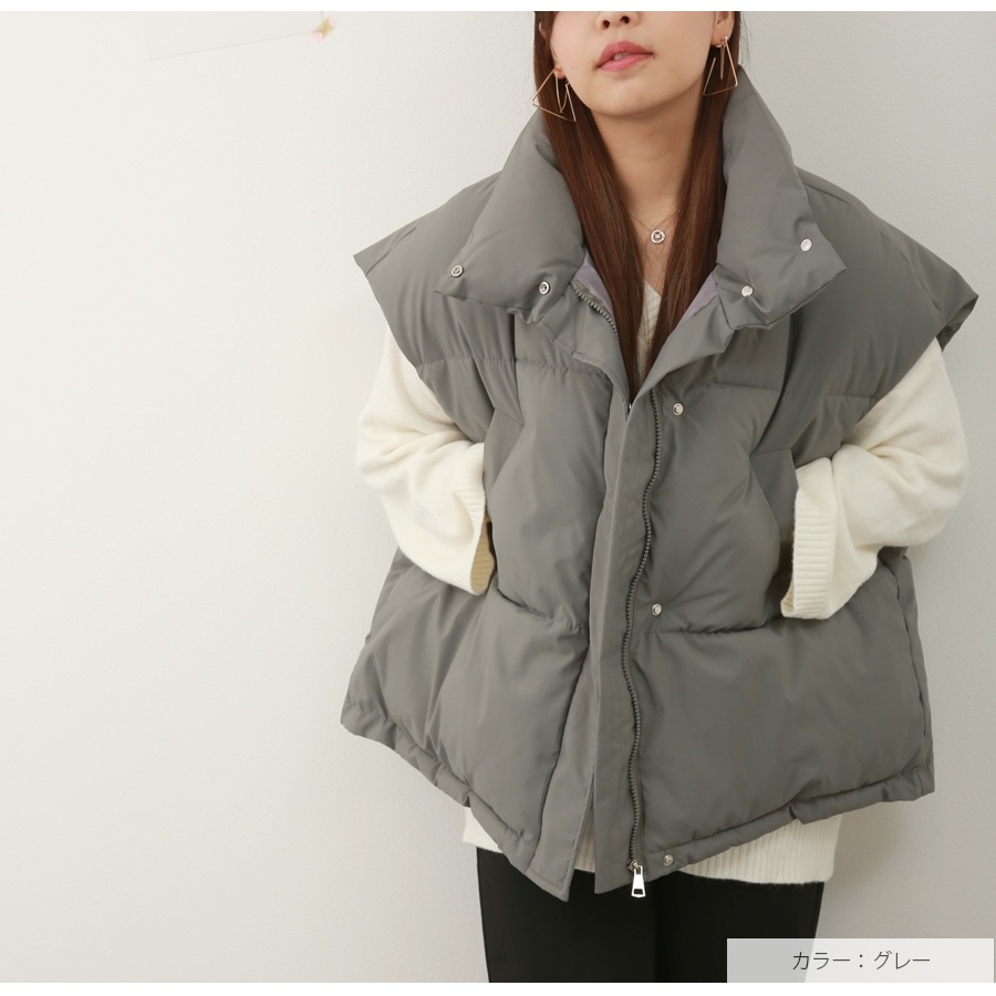 ダウン ベスト アウター 防寒 ポケット レディース 秋 冬 新作