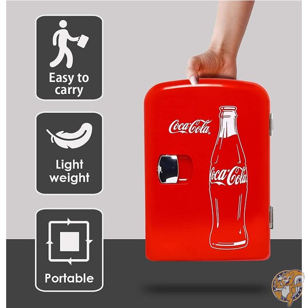 コカコーラ Coca-Cola ミニ冷蔵庫 6缶 クラシック 4L 持ち運び