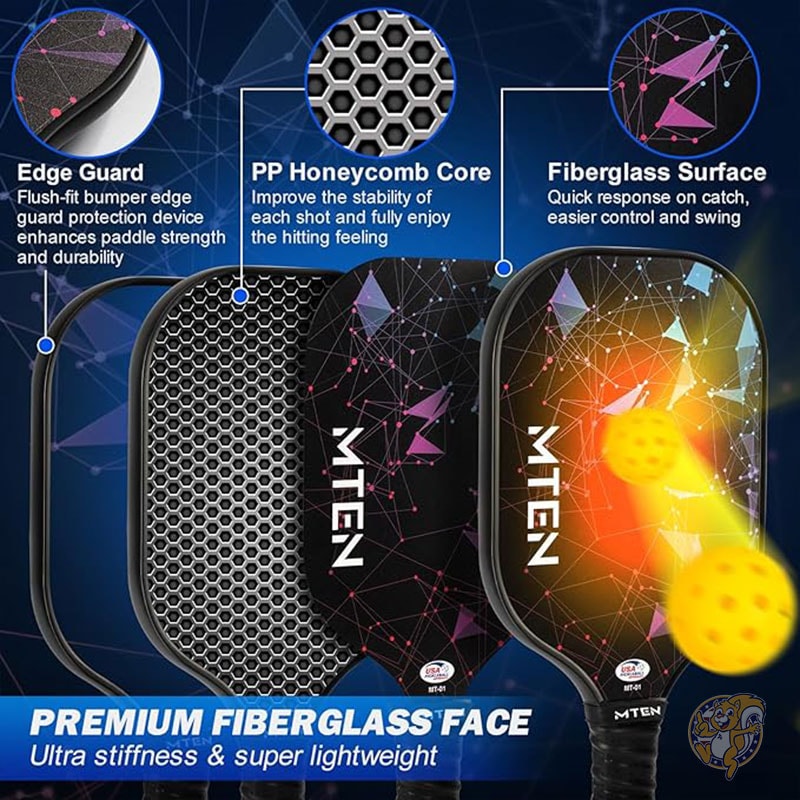 ピックルボール パドル USAPA 承認のグラスファイバー表面ピックル