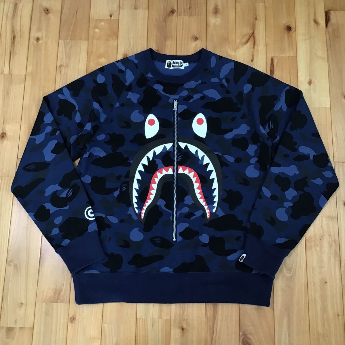 ☆リアルジップ☆ シャーク 長袖 スウェット XLサイズ a bathing ape