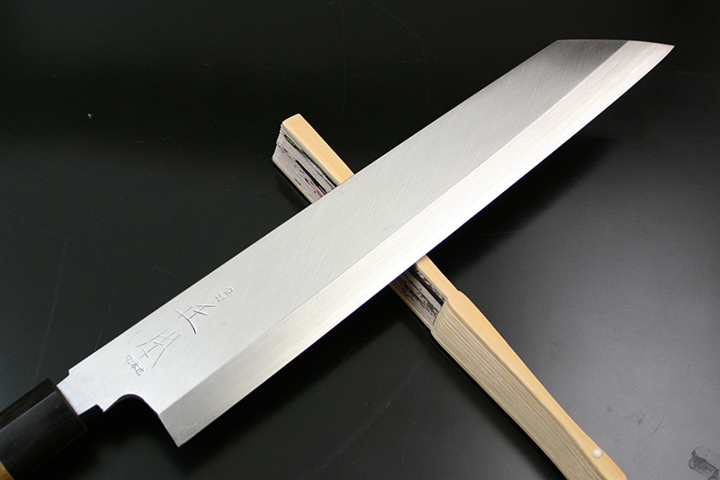 正本総本店 本霞・玉白鋼 片刃切付庖丁300mm (KS1730) | 包丁,鋼材別