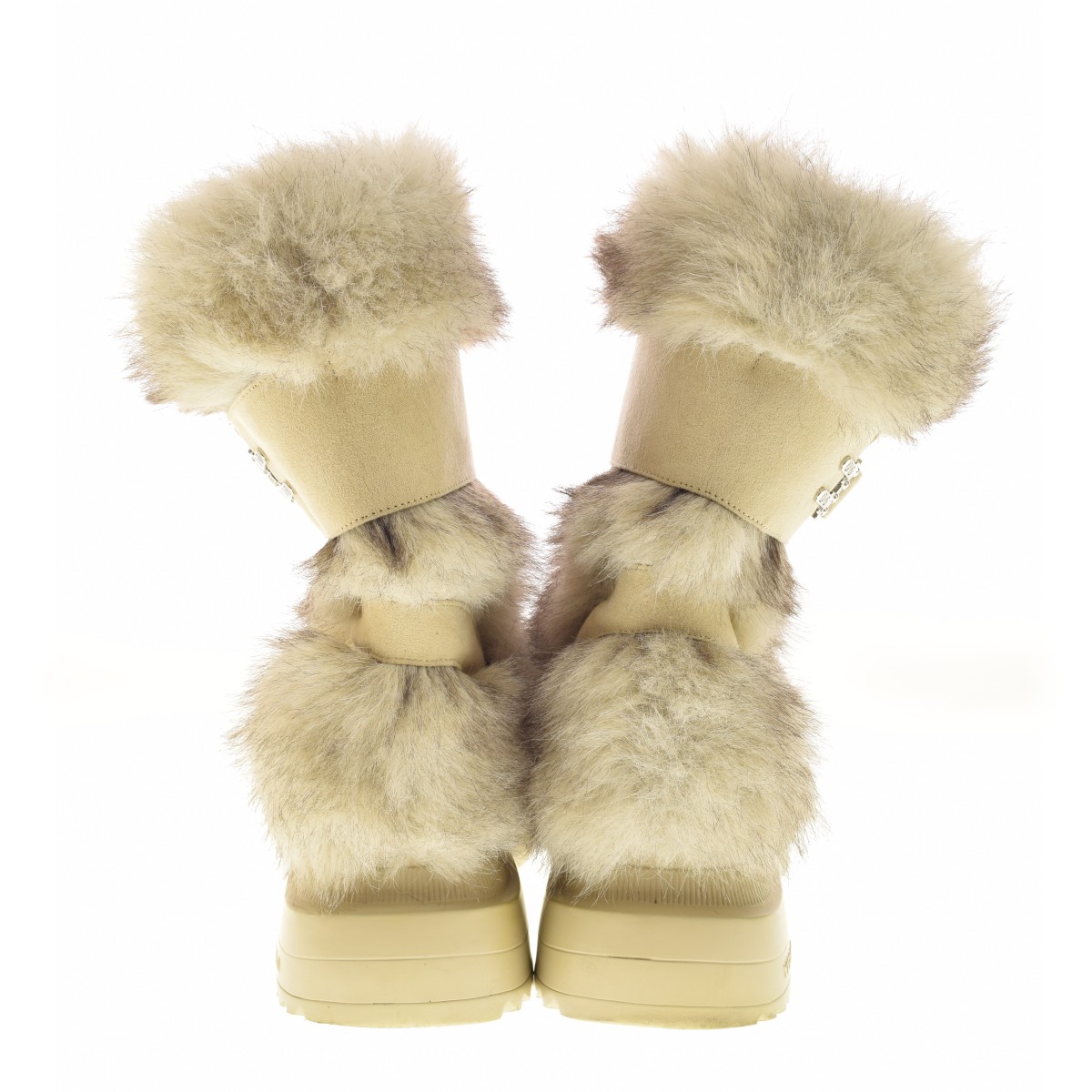 ブランド古着】YELLO / イエロ MOLO SHORT BOOTS ファー ブーツ