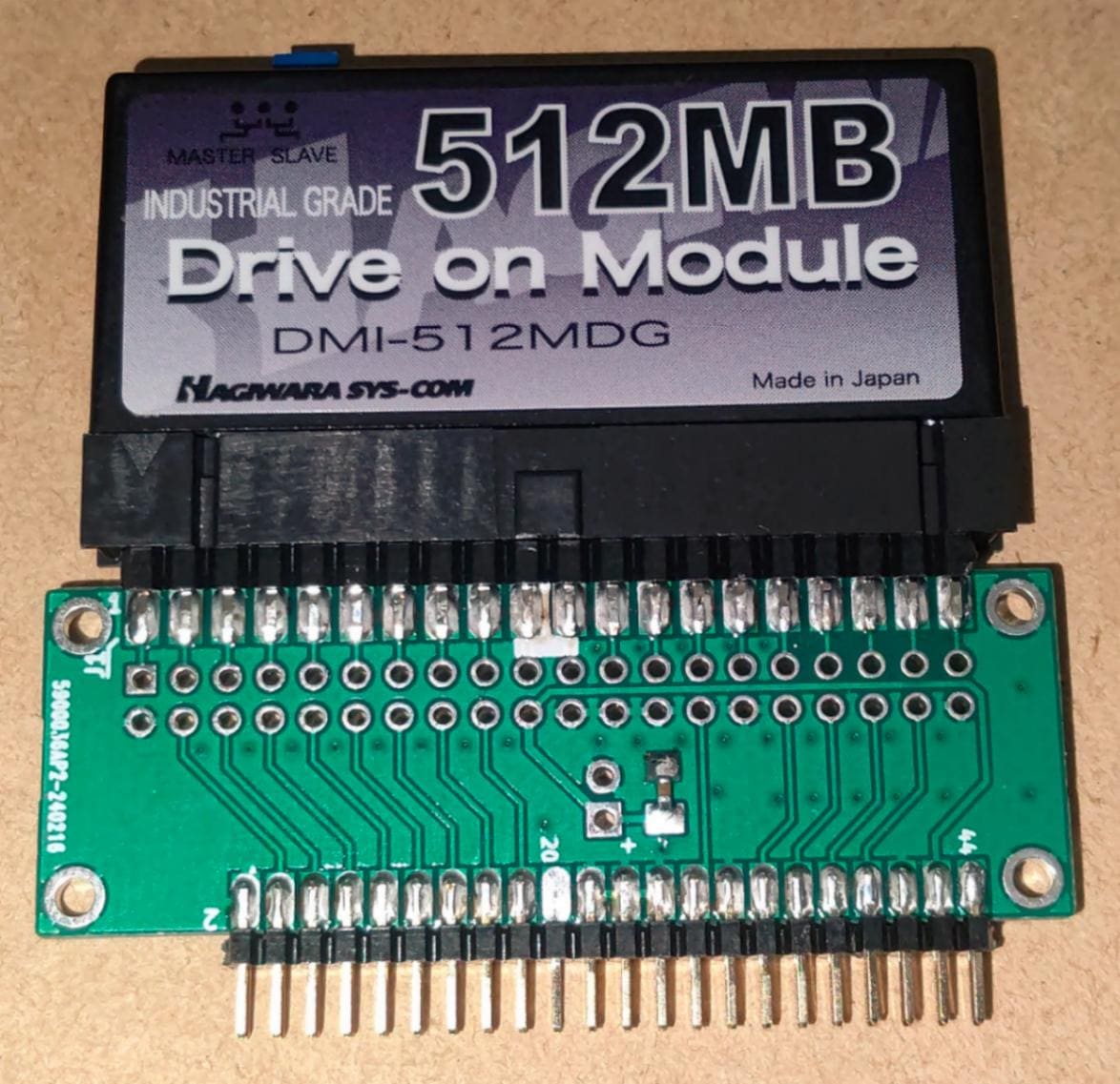 DOM→2.5インチIDE変換基板 【HAGICON2.5 (OFGPCB004A) +DOM (512MB