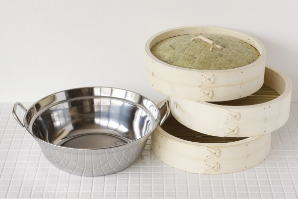竹 中華せいろ 30cm 鍋セット[ガス・IH対応鍋 本体2 ふた1] | せいろ