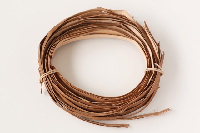 やまぶどうひご10本組み (約)長さ60～70cm (約)幅8mm | 手作り部材