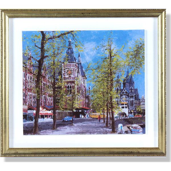 小田切訓・運河沿いの並木（絵画・版画） | 小田切訓 | 絵画生活公式