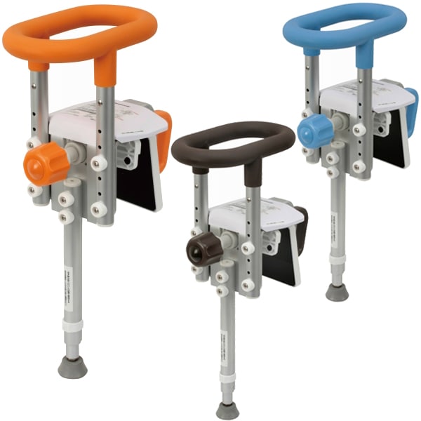 入浴グリップ［ユクリア］ユニットバス専用コンパクト130脚付