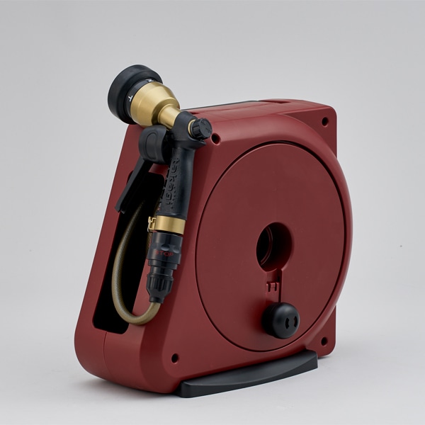 コンパクトガーデンリールⅡ 20m カカオレッド｜ロイヤルガーデナー