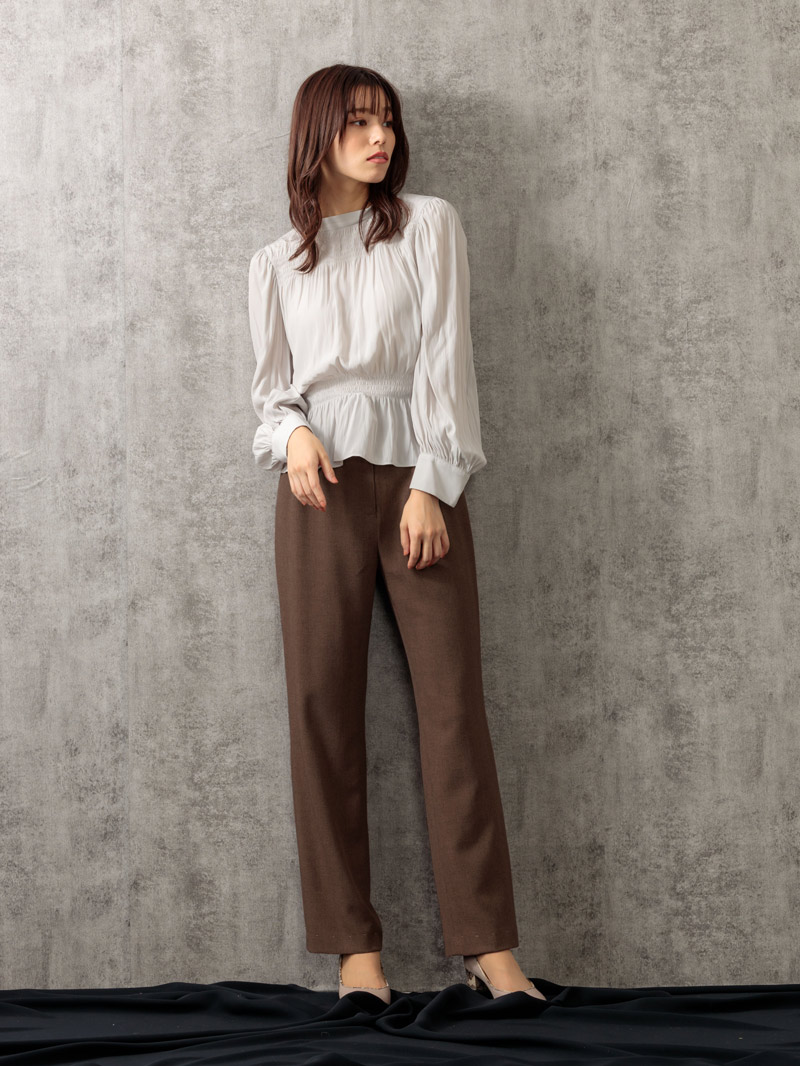 割繊デシンシャーリングブラウス｜KarLParkLane Style ONLINE SHOP