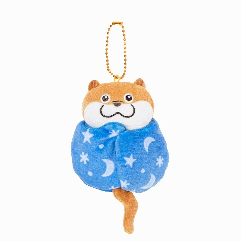 可愛い嘘のカワウソ お布団包まり平たいマスコット | 商品で探す