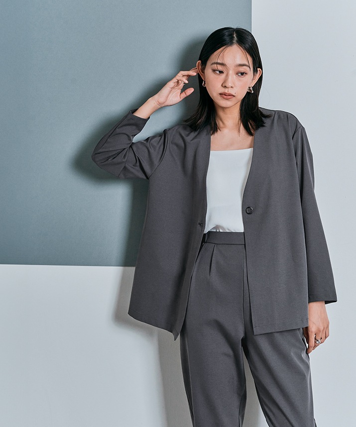 Limited Price】【SET】ポケッタブル軽量スーツセットアップ 全3色 2