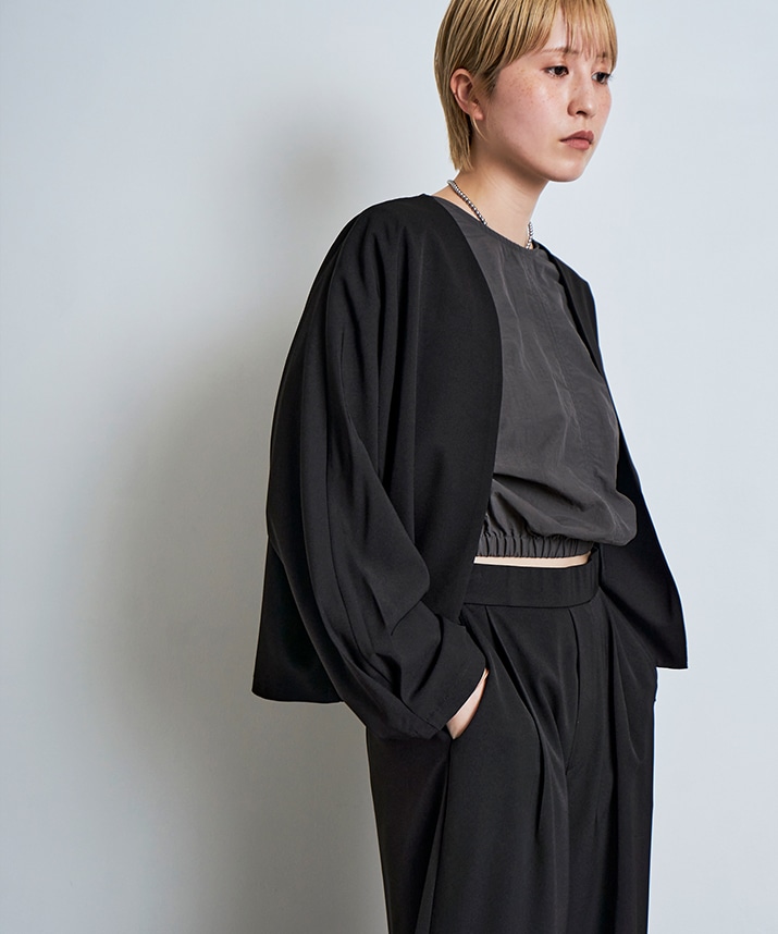 ノーカラードルマンジャケット 全5色 【SALE】 | アウター | W:Huku