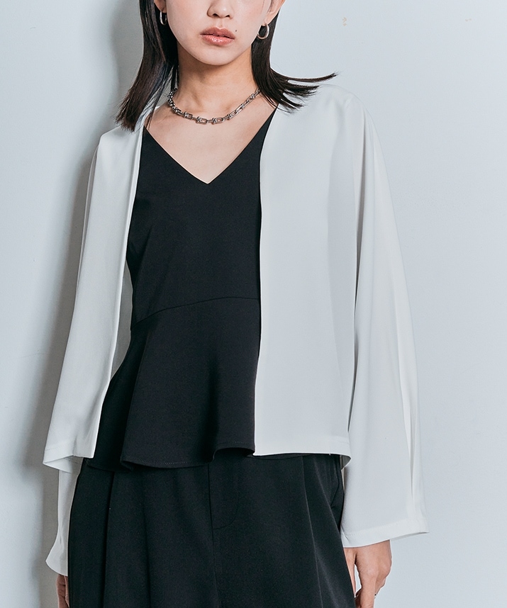 ノーカラードルマンジャケット 全5色 【SALE】 | アウター | W:Huku