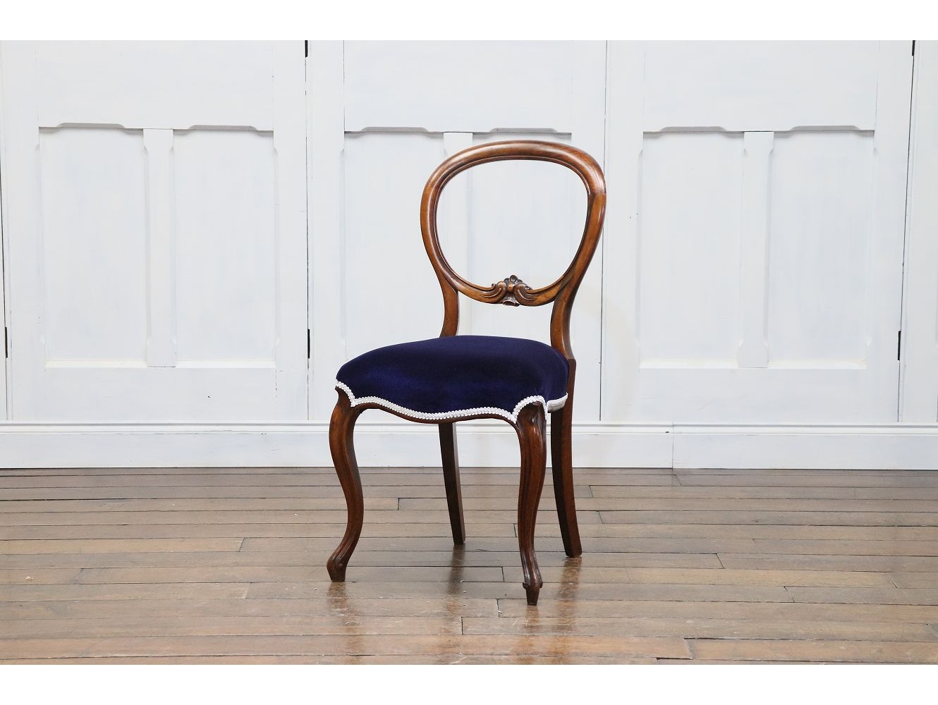 ①バルーンバックチェア イギリス ヴィンテージ アンティーク 1脚 送料