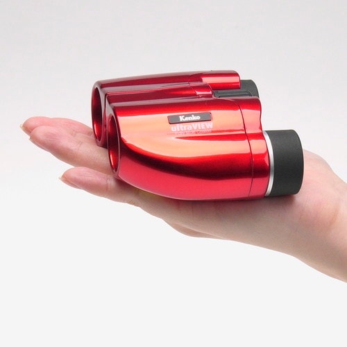 即配】 双眼鏡 ライブ用 8倍 8×20 レッド ウルトラビューM compact