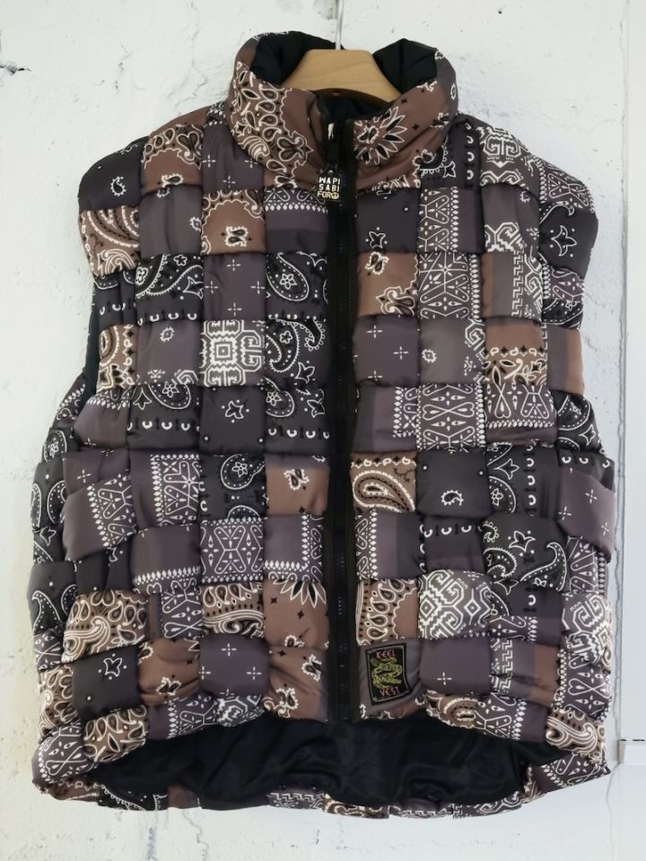 KAPITAL(キャピタル) / バンダナ転写ナイロン KEELウィービングベスト