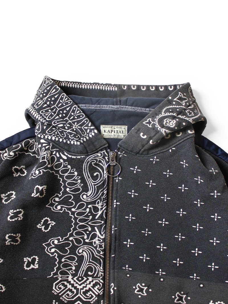 KAPITAL(キャピタル) / 裏毛 バンダナ柄ビバークフードブルゾン 25AW