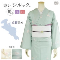 洗える着物 東レ シルック 絽 夏着物 墨流し 国産生地 S/M/Lサイズ