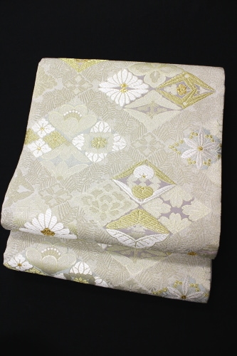 最高級西陣織弥栄織物謹製袋帯「銀麗 菱華紋」 | 販売着物商品,袋帯