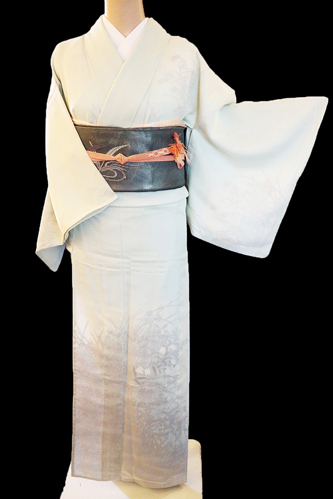 正絹紗袷（二重紗）訪問着レンタルフルセット「草花」 | レンタル着物