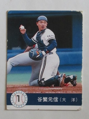 90042 カルビープロ野球カード 1990年 No.42 大洋 谷繁元信 並下品