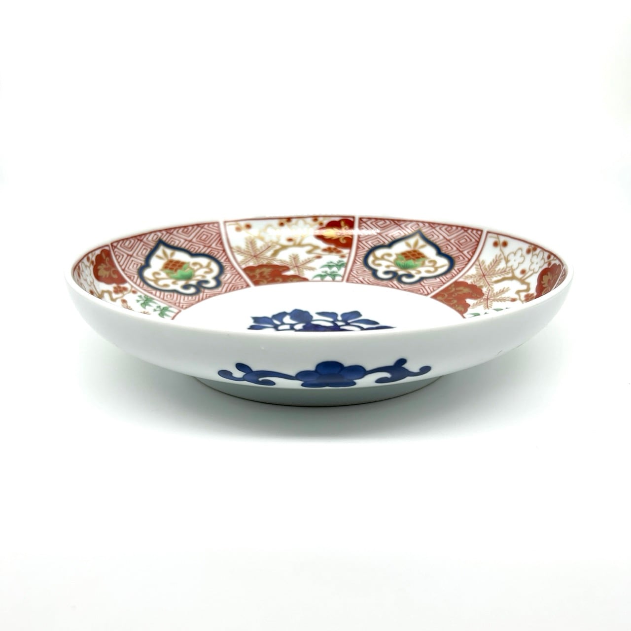 美山窯】染錦窓絵霊芝文取皿【波佐見焼】｜創亭やぶきたオンライン