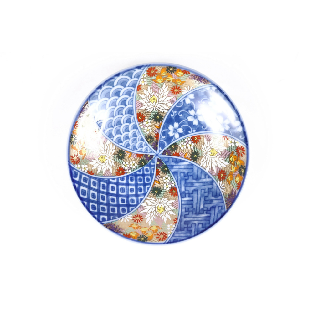 九谷焼】5.5号皿 金花詰【九谷秀山】｜創亭やぶきたオンライン