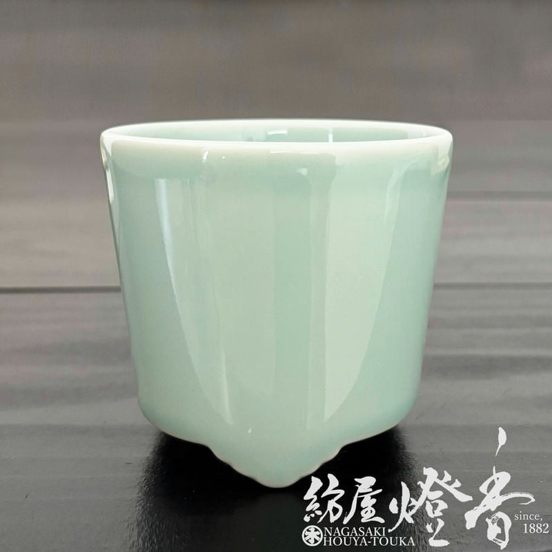 香器/香道具『優美な姿【聞香炉・青磁(ききこうろ・せいじ)】木箱入