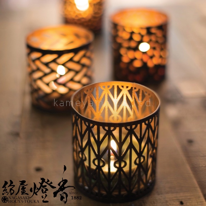 キャンドルホルダー『メタルホルダー【ジオメトリック】鉄製