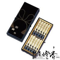 高級進物線香『贈答用【紫雲香(しうんこう)-SHIUNKO-】黒塗箱短寸8把入