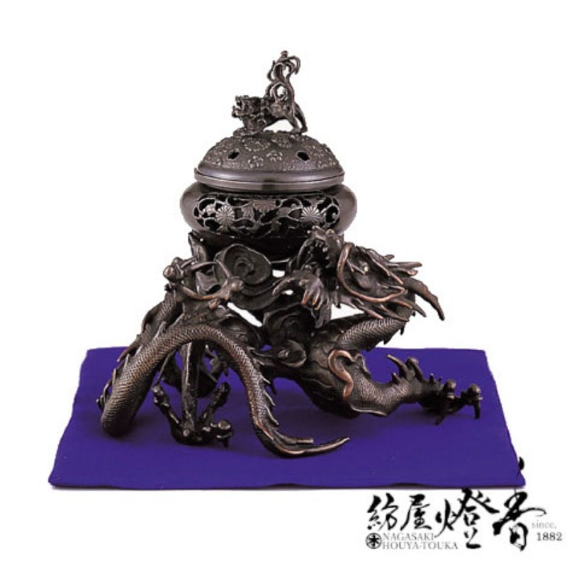 香炉/香器『高岡銅器【吉祥龍香炉】銅製/正晴作』竹中銅器 | 取扱い