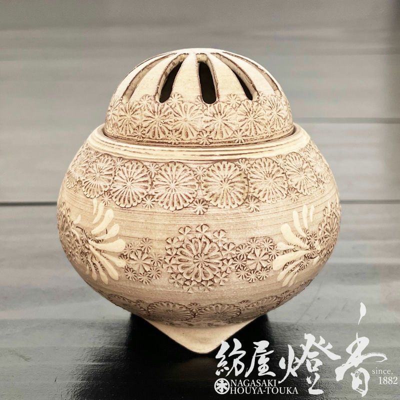 香器『香炉【紫三島香炉(むらさきみしまこうろ)/京焼・清水焼[森里陶楽