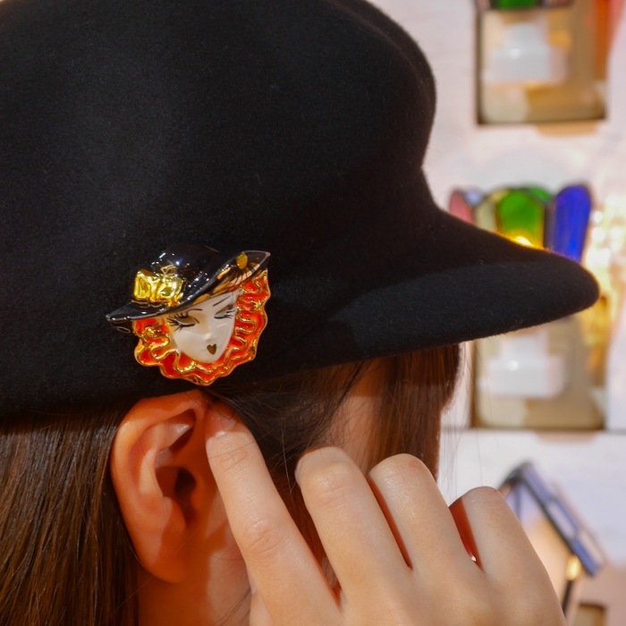 ブローチセラミック仮面 | 北一硝子 まごころお届け便