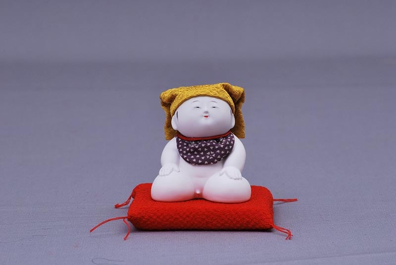 豆御所人形黄色の頭巾 | ちいさな幸せ | ひな人形、五月人形の幸一光