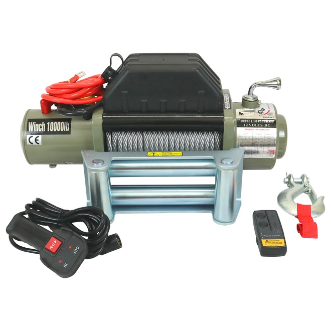 電動ウインチ ウィンチ DC12V 最大牽引能力 4500kg 電動ホイスト 無線