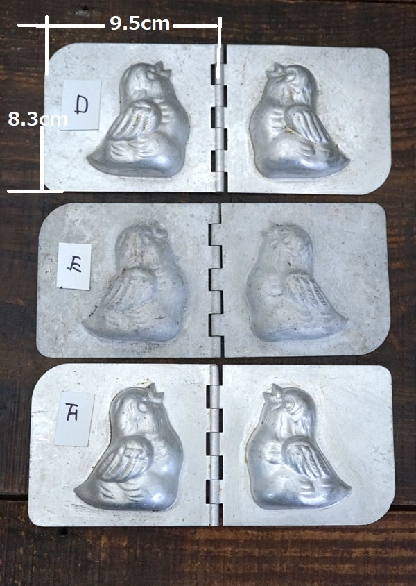 アンティーク可愛い鳥のアルミチョコレートモールド gk-562の通販