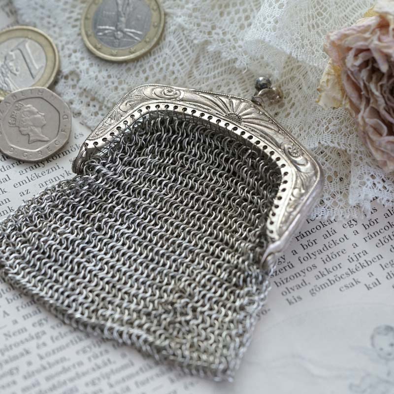 アンティークメタルメッシュコインパース6×8cm gb-316の通販｜こよなく