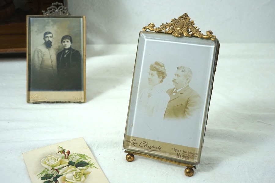 アンティークフレームI☆1931年超希少なNERMANアンティークカード入り