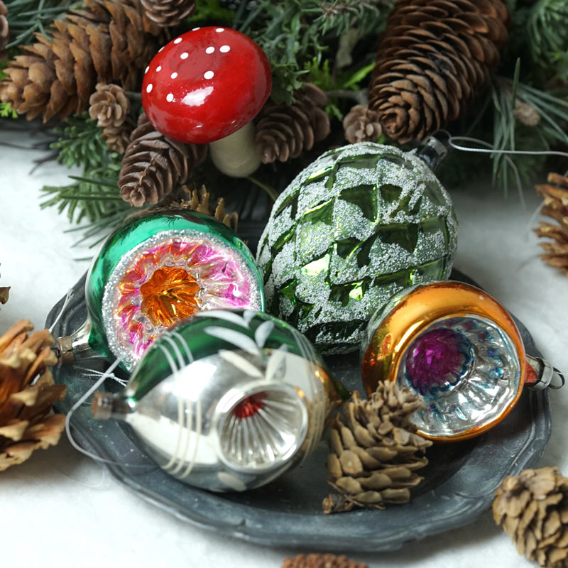 ガラスオーナメント 11ヶセット ガラスベルオーナメント[CHRISTMAS