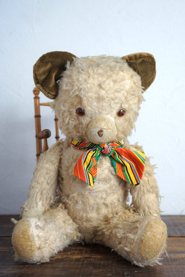 フランス茶色のお耳のアンティークベア59cm 1930-40年代頃 gt-983の