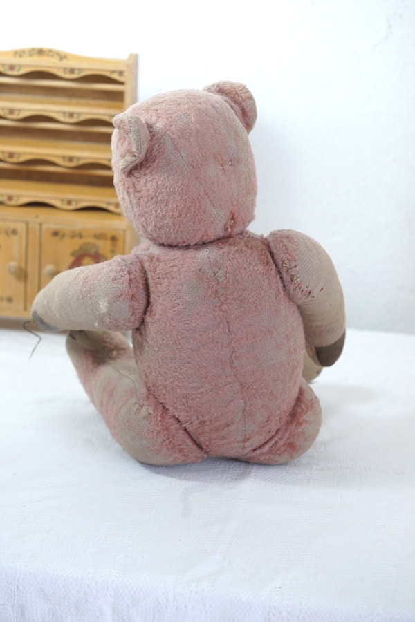 ビックサイズ❣️ピンクのアンティークベア ♡レアで可愛らしい